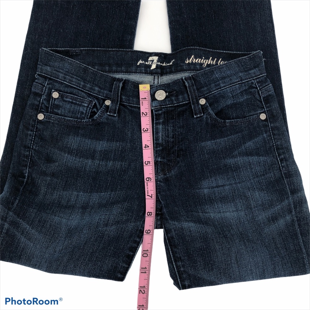 7 For All Mankind Straight Leg Jeans Size 25 - Picture 8 of 12
